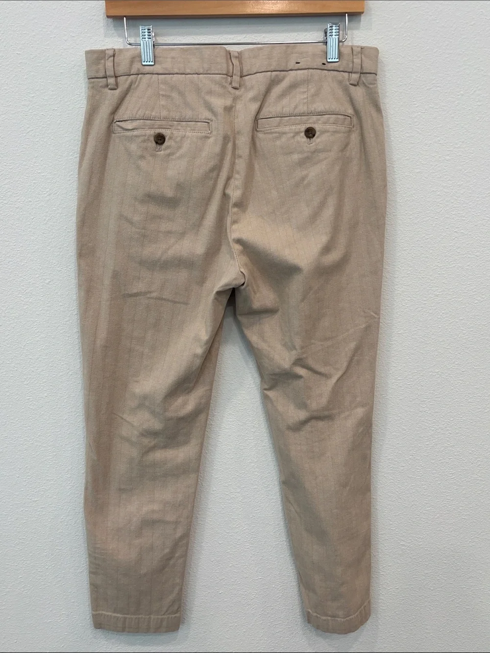 Banana Republic Men's Cotton Blend Tan Chino Pants Size 32/30